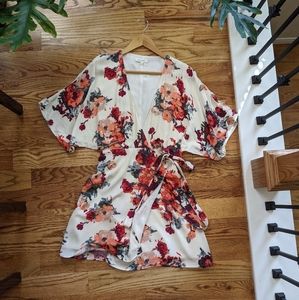 Floral Wrap Dress